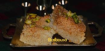 Basbousa / Eggless Semolina Cake in New York,NY