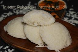 Instant Poha Idli Recipe / Instant Aval Idli Recipe in New York,NY