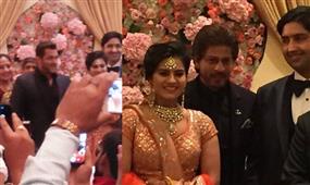 Salman and Shah Rukh Khan spotted at Ravishankar Prasad’s daughter’s reception in New York,NY