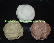 How to make Kozhukattai Maavu or Modak dough with rice flour and millets flour in New York,NY