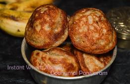 Instant Wheat Appam / Godhumai Paniyaram - Krishna Jeyanthi recipes in New York,NY