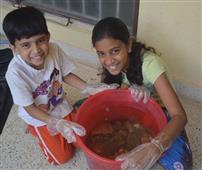 Visarjan at our home with Our Eco-friendly Ganesha – Ganesh Chaturthi – 2017 in New York,NY