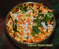 Kosambari Recipe / Carrot Kosambari / Cucumber Kosambari / Vegetarian Salad in New York,NY