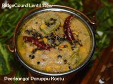 Peerkangai Paruppu Kootu / Ridgegourd Lentil Curry in New York,NY