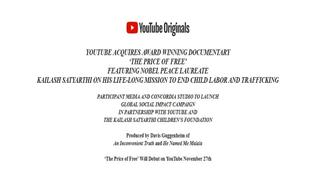 ‘The Price of Free’ Will Debut on YouTube November 27th in New York,NY