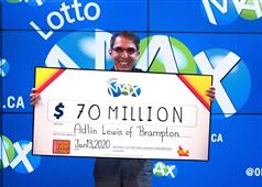 Winning To The ‘Max’: Brampton Resident Wins Historic $70 Million Lotto Max Jackpot in New York,NY