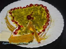 Eggless Mango Cake recipe with Royal icing in New York,NY