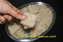 Coconut Burfi Recipe in 10 mins - 4 ingredients Thengai Barfi video - Simple Indian Sweet | Madraa in New York,NY