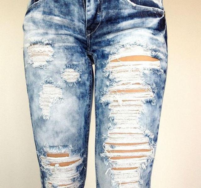 Rip it! Homemade ripped Jeans Torn Jeans Fashion & Styles