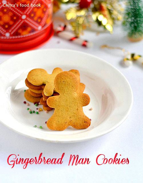 Eggless gingerbread man cookies with royal icing - Food & Recipes