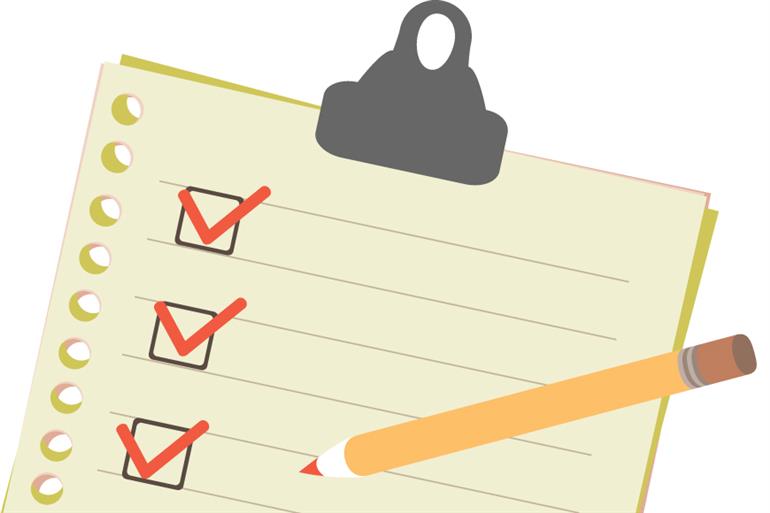 Travel checklist for trip outside the US in New York, NY