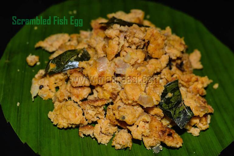 Fish Egg Fry / Fish Egg Bhurji – How to make Fish Egg fry - Food & Recipes
