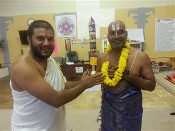 Priest Sriman Srinivasan Acharyaji At Hindu Temple in Sterling, VA