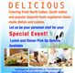 Home Made Food Catering Lunch Dinner Pick Up Service In DE PA in Philadelphia, PA