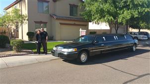 Red Tie Sedan And Limo